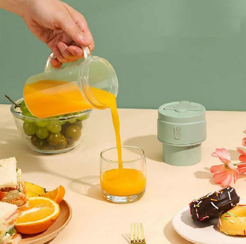 Small Electric Portable Fruit Juicer.