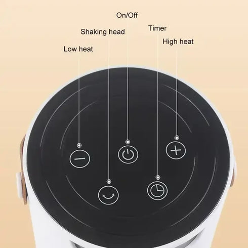 ortable High Power Energy Saving Tower Remote Control Fan Heater