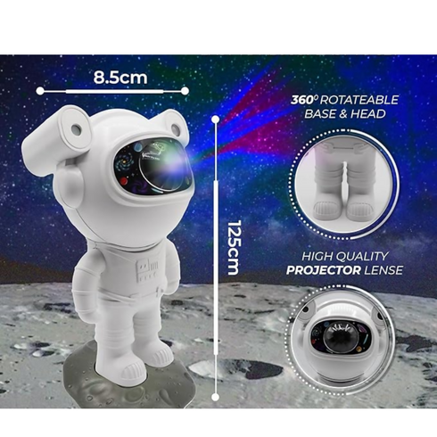 Spaceman Star Projector - Astronaut Galaxy Light with Timer
