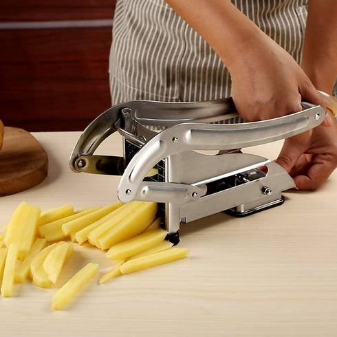 Stainless Steel Handheld Potato Chips Strip Slicer Tool