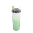 Easy to Hold Tumbler with pp Lid and Straw