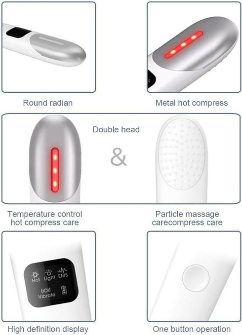 Warm Eye Massage Micro Current Vibration Eye Massager