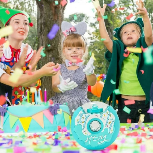 Cartoon Rainbow Donut, Shaped Water Bottle