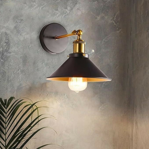 Rustic Antique Metal Wall Sconce