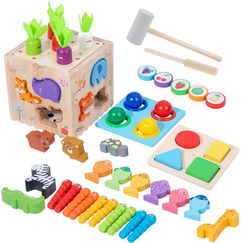 8 in 1 Education Wooden Sensory Toy