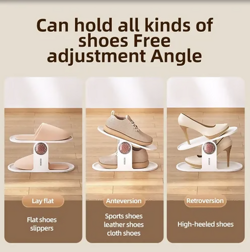 Adjustable Shoe Slot Organiser Rack, Non-Slip