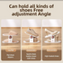 Adjustable Shoe Slot Organiser Rack, Non-Slip