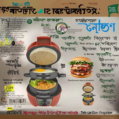 Burger Maker, Burger Maker Machine Electric, 600w Raf Breakfast Sandwich Maker
