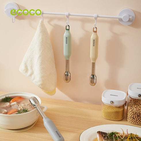 ECOCO Stainless Steel Food Or Meat Tongs - Green