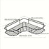 Bathroom Corner Rack Corner Black - No Drill - Set of 2