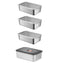 4Pcs Stainless Steel Food Storage Containers