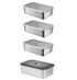 4Pcs Stainless Steel Food Storage Containers