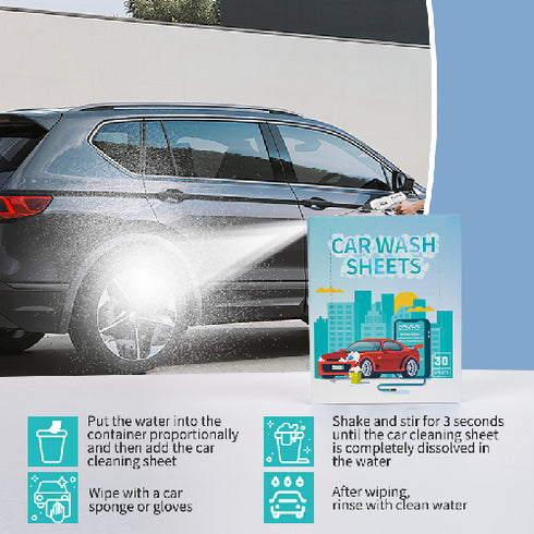 Friendly Concentrated Car Wash Shampoo Sheet Car Shampoo Stain Remover.