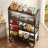 Kitchen Floor-standing Storage Rack, Multi-layer Fruit and Vegetable Storage Rack-FU-10027 - BLACK