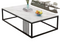 Luxury Stainless Steel Coffee Table With Marble Top Metal Coffee Table