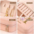 Mini Jewellery Box With Zipper Closure - Pink