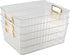 4-Pack Clear Pantry Storage Bin Box