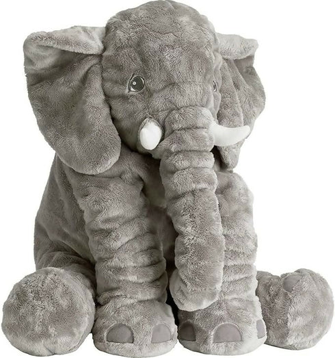 Soft Elephant Plush Toy - Grey
