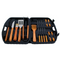 18-Piece Stainless-Steel BBQ Set with Carrying Case