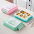 DIY Pixel Building Blocks Children's Compartments Plastic Lunch Box Microwavable Bento Box for Kids Back to School Camp