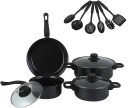 Cookware Set with Kitchen Utensils - 13 Piece