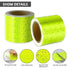 Green Reflective Safety Tape, 2 Rolls- 50mm x 3metres