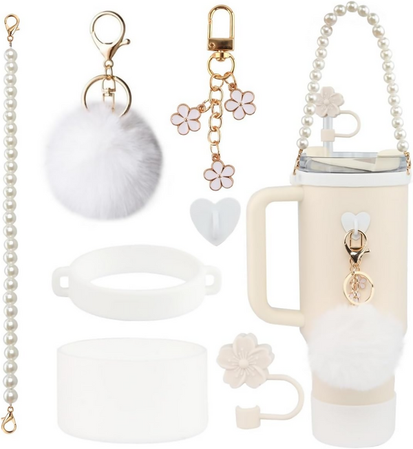 Stainless Steel Cup with Accessories Set