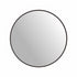 Modern Round Wall Mirror Frame - 60cm Black