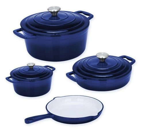 Portable Non-stick Cast Iron Pots 7 Piece