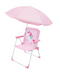 Kids Outdoor Beach Chair with Umbrella- Pink