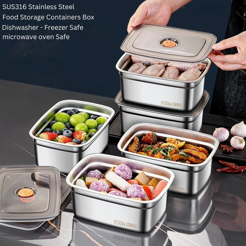 Stainless Steel Food Storage Containers