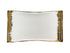 Rectangular Serving Plate with Gold Edge