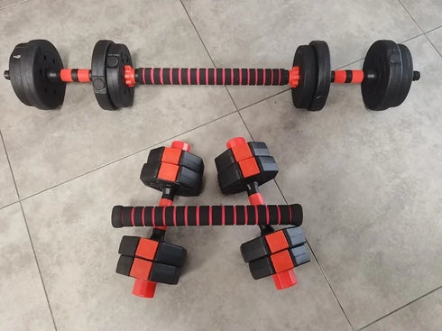 20KG ADJUSTABLE DUMBBELL SET WITH EXTENSION BAR