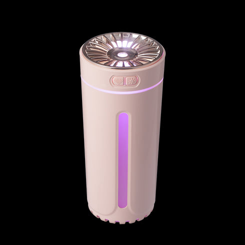 Mini Diffuser Humidifiers Cool Mist Air Humidifiers With Light - Pink