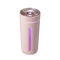 Mini Diffuser Humidifiers Cool Mist Air Humidifiers With Light - Pink