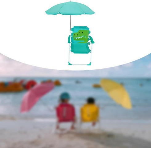 Child Folding Beach Chair Outdoor Seating with Umbrella