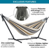 2 Persons Hammock With Solid Stand