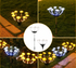 2 Pack 48LED Solar Outdoor Inserted Warm Light Mushroom Lamps