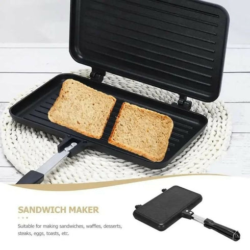 Non-Stick Sandwich Maker Bread Toast Breakfast Machine Pancake