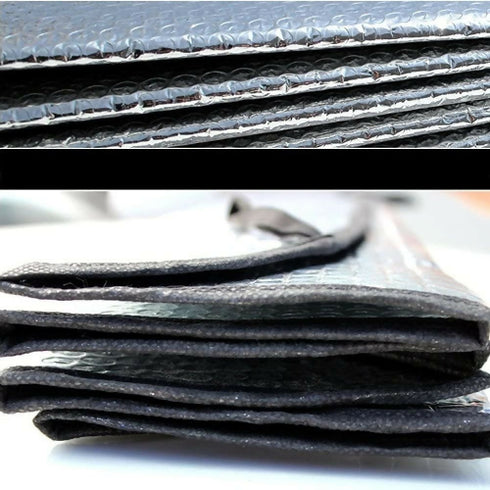 Standard Chrome Double Bubble Folding Accordion Auto Windshield Sun Shade