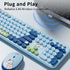 Ergonomic 2.4G Plug and Play Wireless Keyboard Mouse Combo.