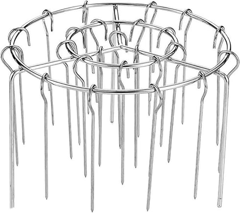 Premium Air Fryer Skewer Stand with 24 Stainless Steel Skewers