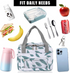 Insulated Thermal Breakfast Lunch Bag - Forest Leaves