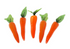 Artificial Carrots Plastic - Set of 5