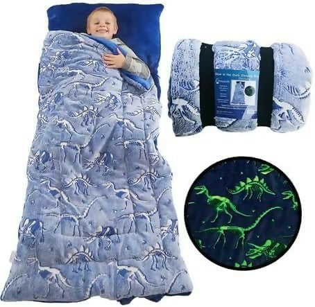 Children's Warm Anti-Kicking Sleeping Bag Can Light Up