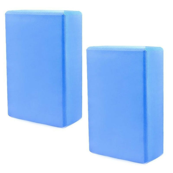 Foam Yoga Blocks - 2 Pack-blue
