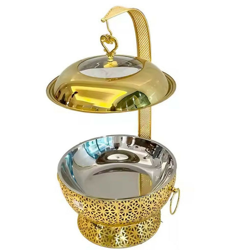 Round Stainless Steel Chafing Dish Buffet Set