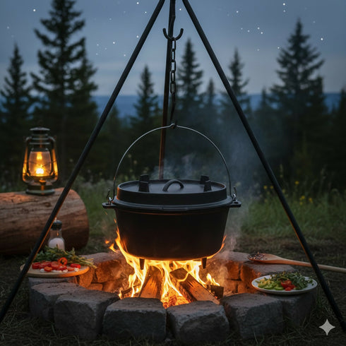 Cast Iron Dutch Oven - With Lid, Enameled