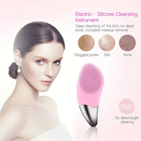 Silicone Face Cleansing Device and Brush
