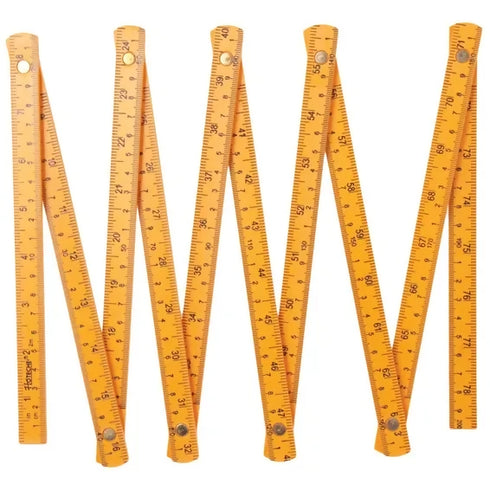 2m wooden folding ruler
